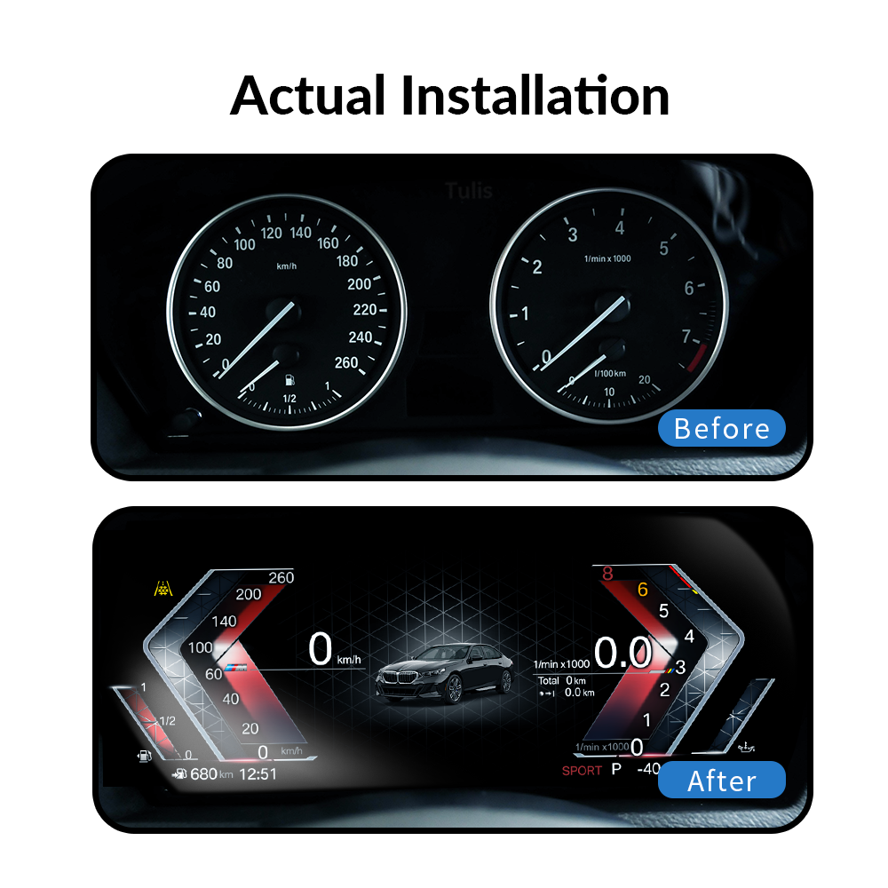 BMW X5 E70 2007-2013 Car Digital Cluster Instrument Virtual Cockpit Speedometer Dashboard Ghost Screen