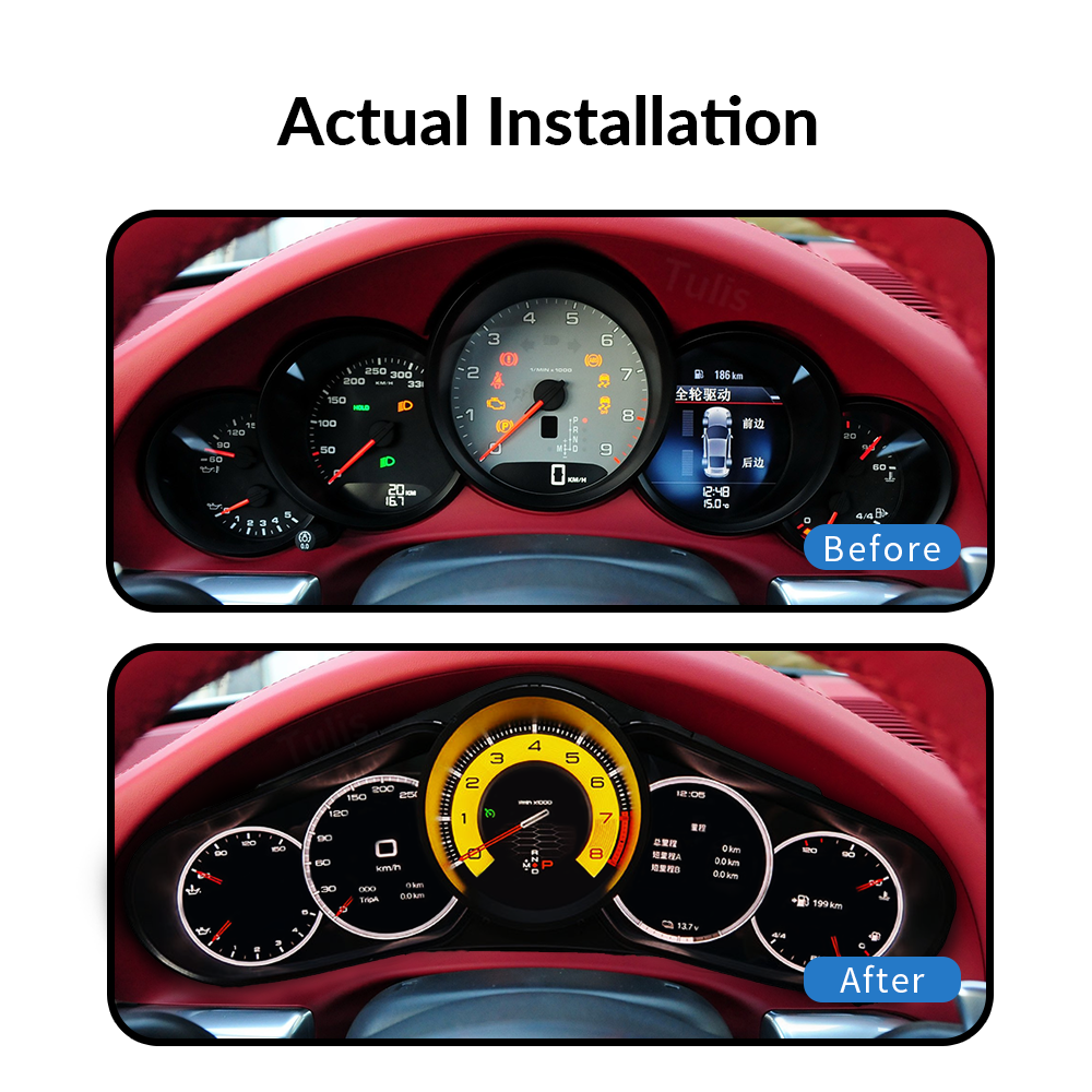 Porsche 911 2012-2019 Car Digital Cluster Instrument Virtual Cockpit Speedometer Dashboard Ghost Screen