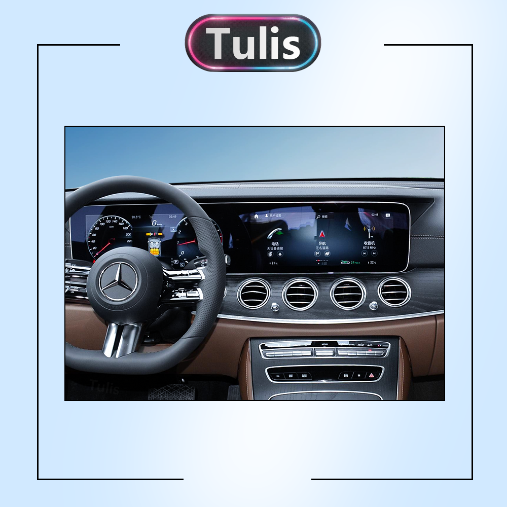 Mercedes Benz E Class 2017-2019 Dual 12.3 Inch Android Screen Navigation Car Stereo With Carplay Android Auto