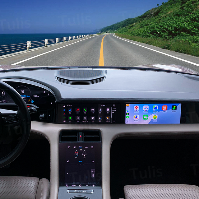  12.3 Porsche Taycan 2019-2025 Multimedia Co-pilot Passengers Entertainment Display Screen With Carplay