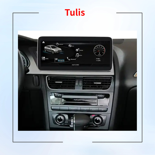 Tulis Android 13 Car DVD Player 10.25 Inch Screen For Audi A5 2009-2016 Auto Radio Navigation Carplay Android Auto Wifi 4G