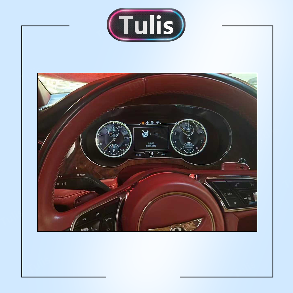 Bentley Bentayga 2016-2019 Car Digital Cluster Instrument Virtual Cockpit Speedometer Dashboard Ghost Screen