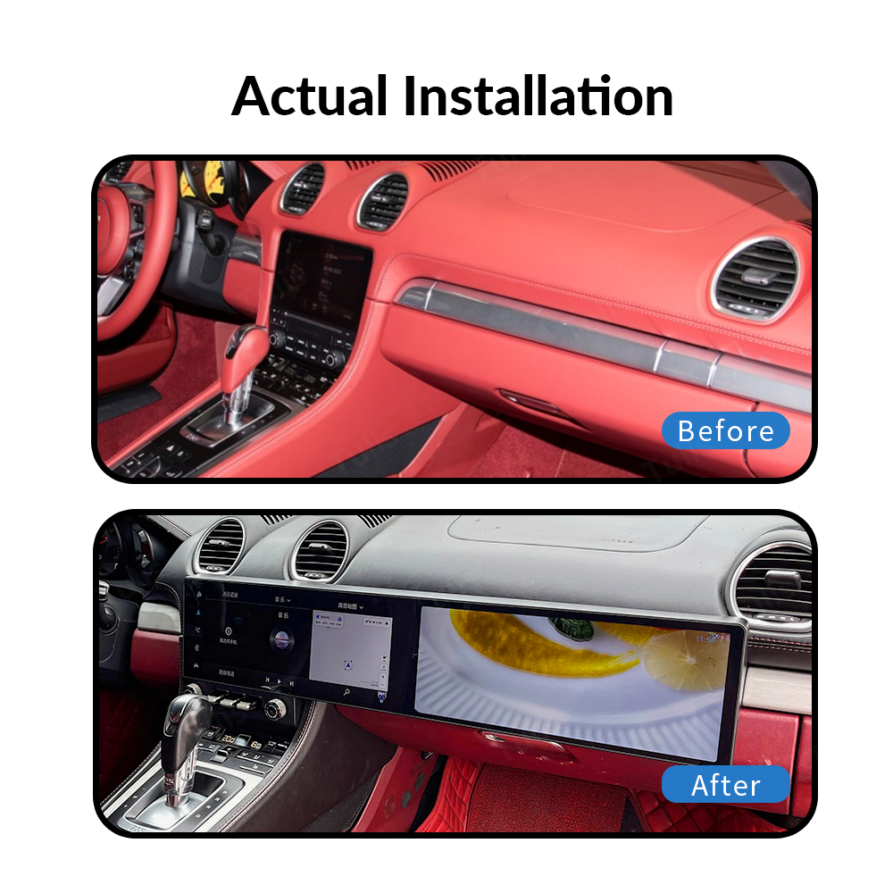 Porsche 718 2016-2023 Dual 12.3 Inch Android Screen Navigation Car Stereo With Carplay Android Auto