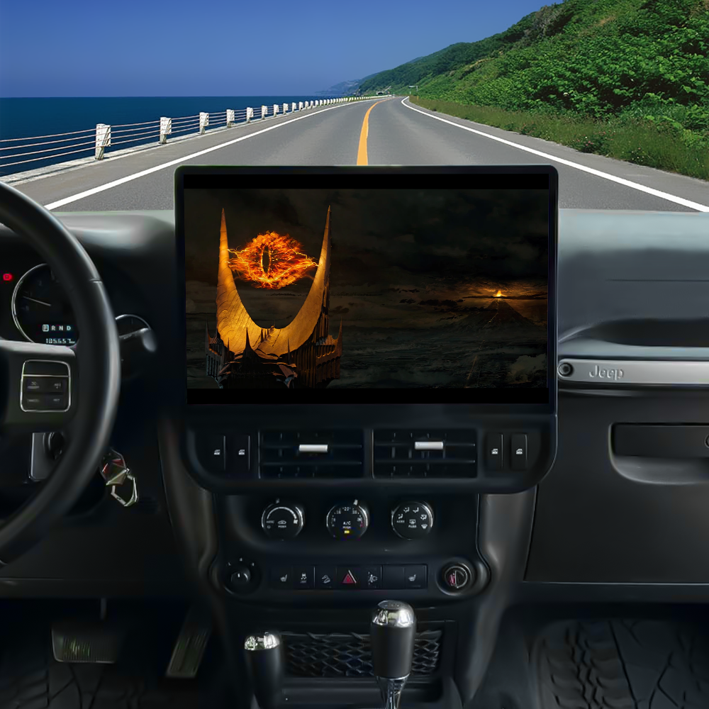 16.8“ Jeep Wrangler 2011-2017 Android Screen Navigation Car Radio With Carplay Android Auto