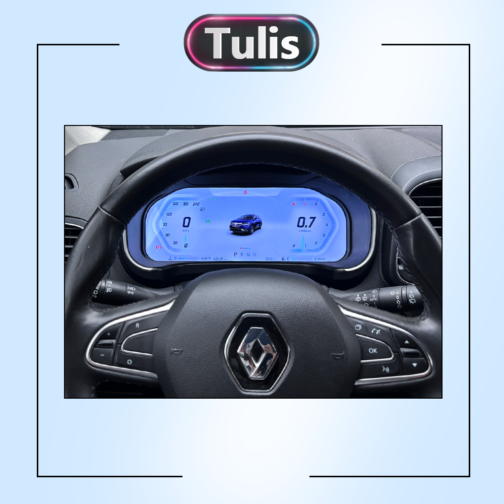 Renault Koleos Megane 2016-2023 Car Digital Cluster Instrument Virtual Cockpit Speedometer Dashboard Ghost Screen