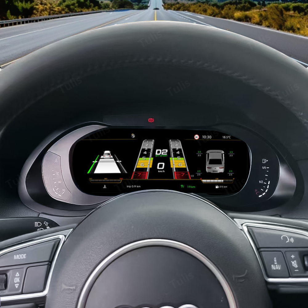 Audi A4 A4L 2013-2016 Car Digital Cluster Instrument Virtual Cockpit Speedometer Dashboard Ghost Screen