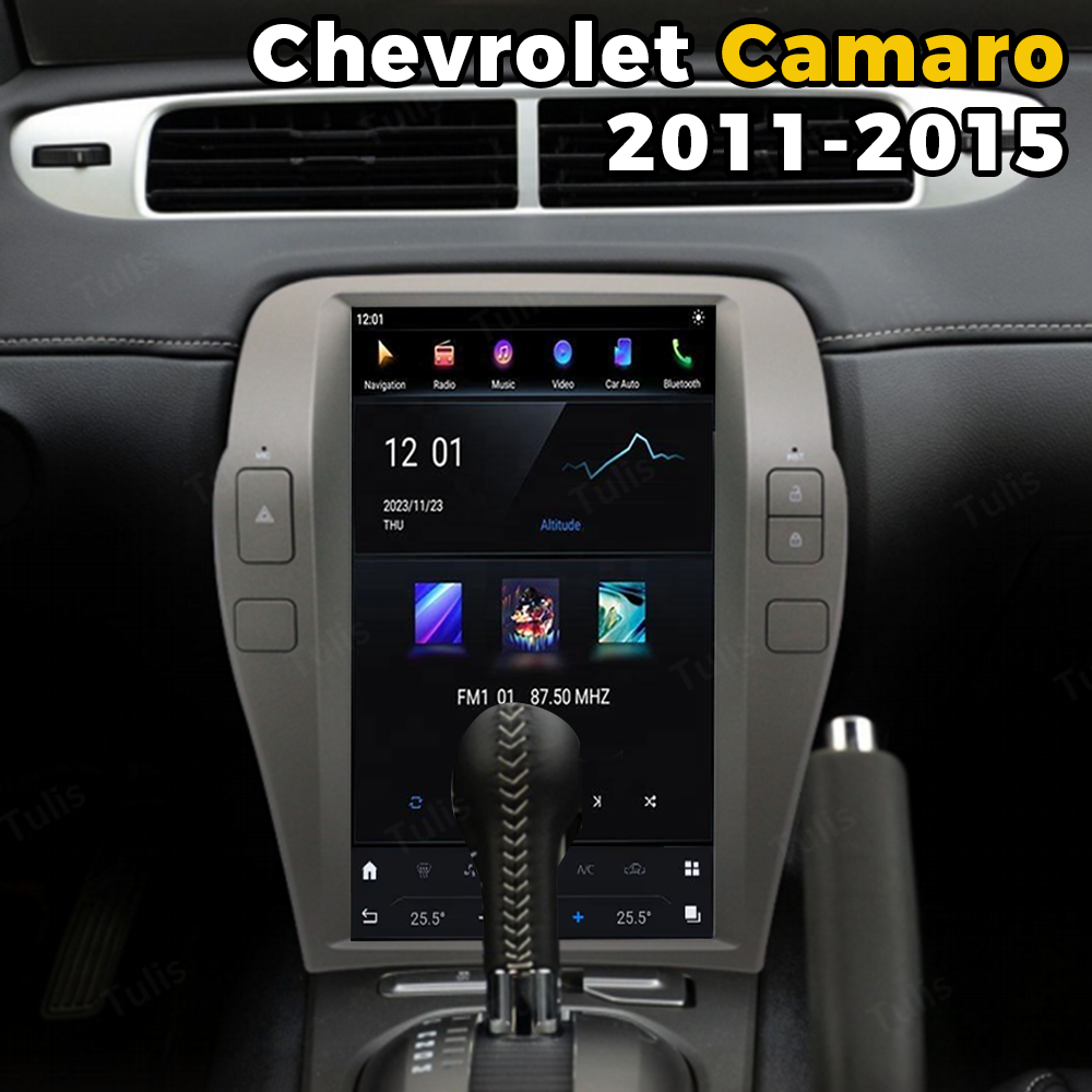 12.1“ Tesla Style Android Screen for Chevrolet Camaro 2011-2015 Navigation Car Radio With Carplay Android Auto