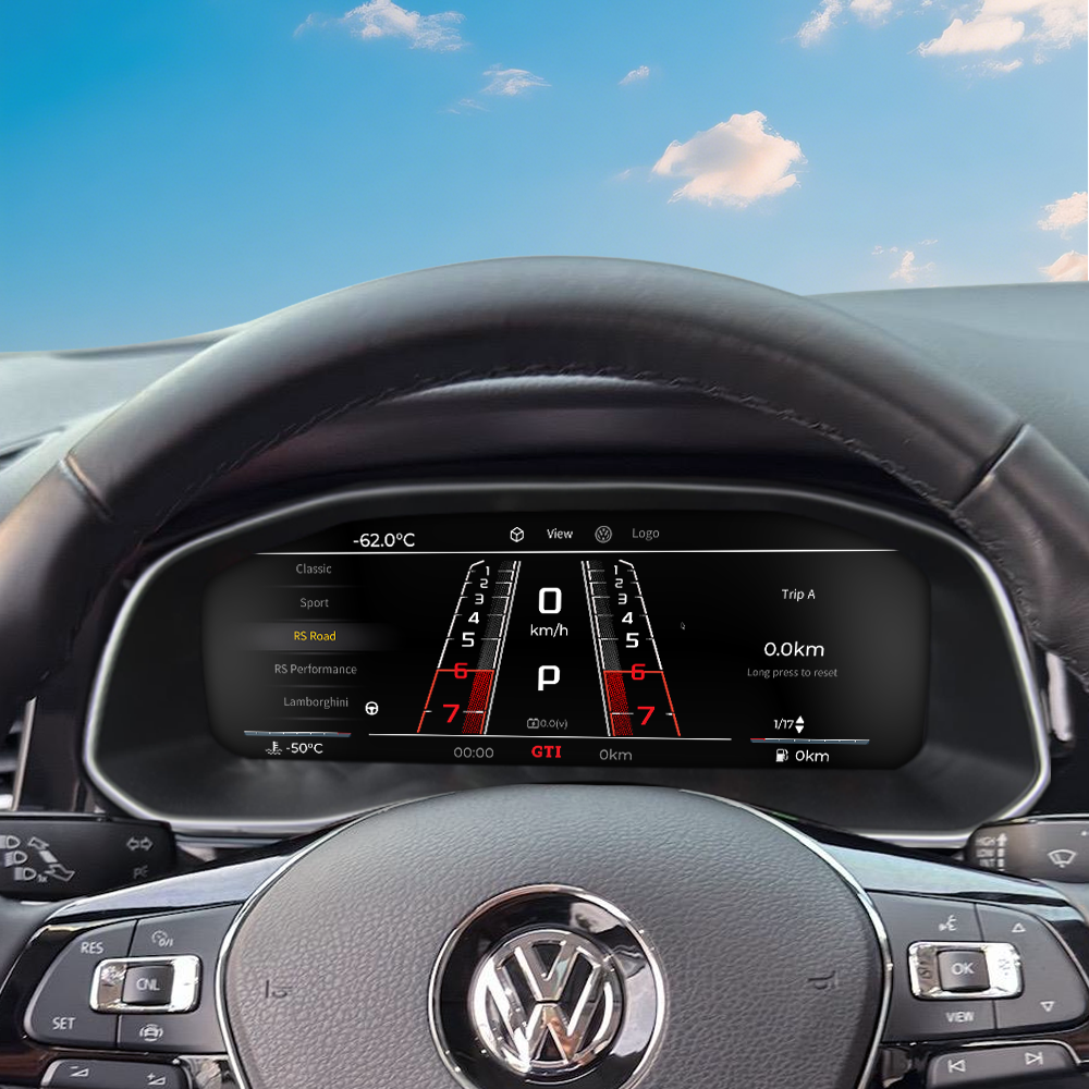 VW Bora 2019-2025 Car Digital Cluster Instrument Virtual Cockpit Speedometer Dashboard Ghost Screen