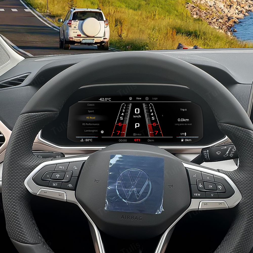 VW Taos 2019-2025 Car Digital Cluster Instrument Virtual Cockpit Speedometer Dashboard Ghost Screen