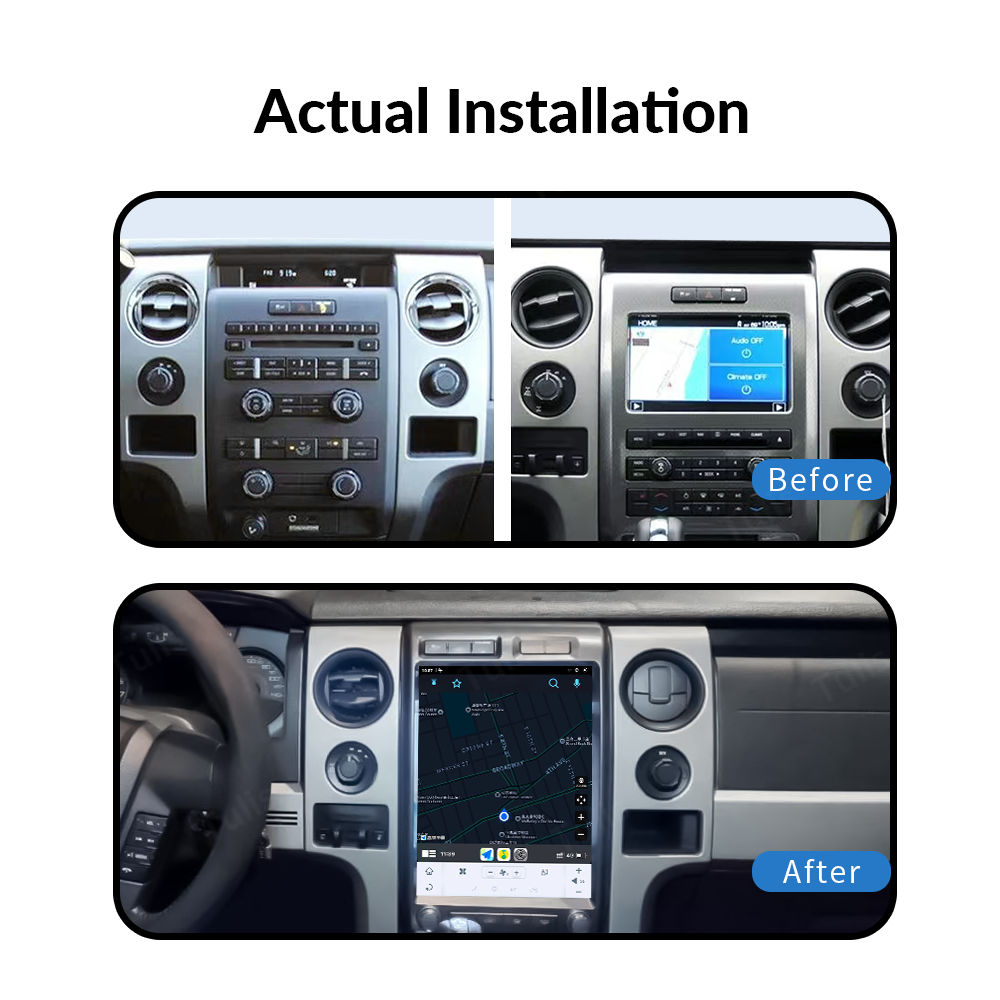 12.1“ Tesla Style Toyota Fortuner 2016 -2022 Android Screen Navigation Car Radio With Carplay Android Auto