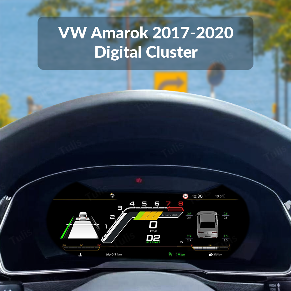 VW Amarok 2017-2020 Car Digital Cluster Instrument Virtual Cockpit Speedometer Dashboard Ghost Screen