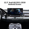 12.3“ Audi A8 2011-2018 Android Screen Navigation Car Radio With Carplay Android Auto