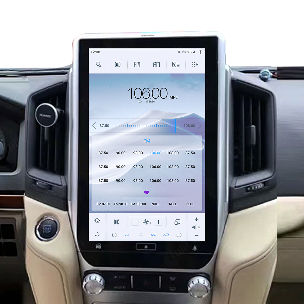 13.6“ Tesla Stlye Toyota Land Cruiser LC200 2016-2019 Android Screen Navigation Car Radio With Carplay Android Auto