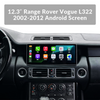 12.3“ Range Rover Vogue L322 2002-2012 Android Screen Navigation Car Radio With Carplay Android Auto
