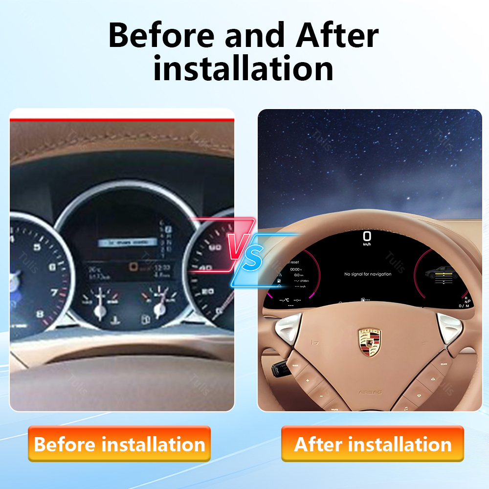 Tulis Porsche Cayenne 2002-2009 Digital Dashboard Panel Virtual Instrument Cluster Cockpit Lcd Speedometer Digital Cluster 