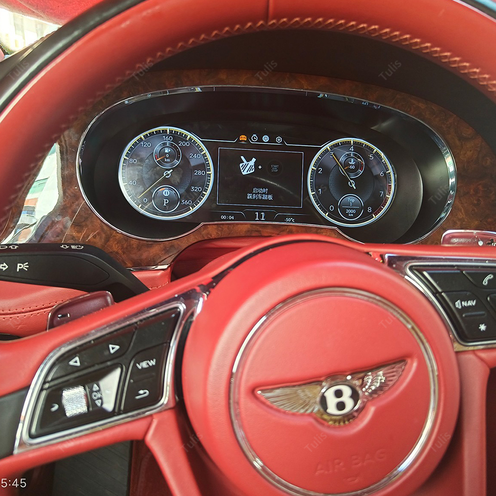 Tulis Digital Dashboard Panel Virtual Instrument Cluster Cockpit Lcd Speedometer Digital Cluster For Bentley Bentayga