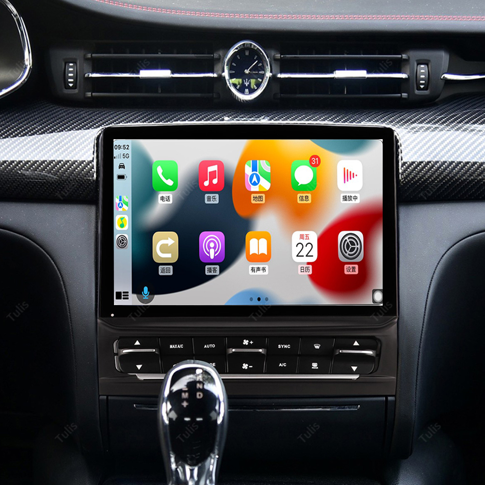 Tulis 12.3 Inch Android Touch Screen And AC Panel Car Radio Stereo DVD Player Multimedia Player For Maserati Quattroporte 2016-2020