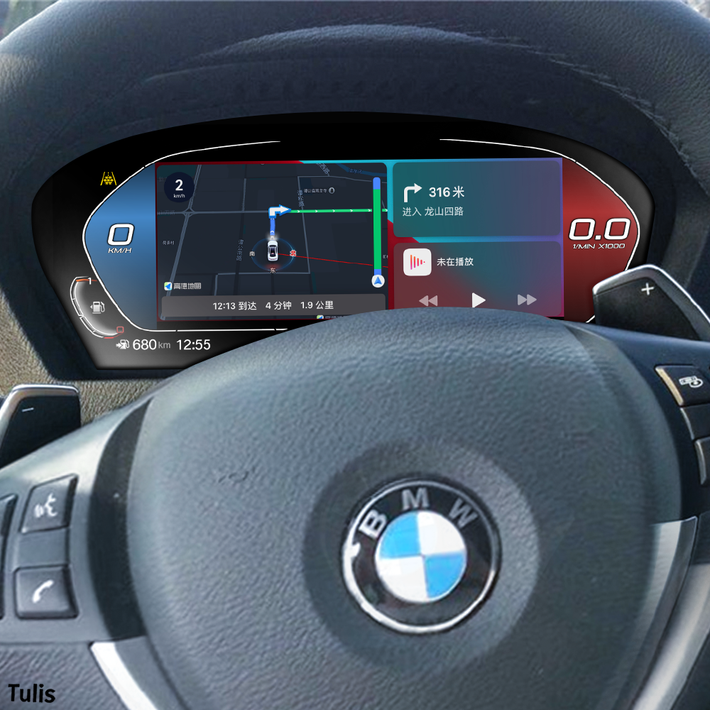 BMW X6 E71 2007-2013 Car Digital Cluster Instrument Virtual Cockpit Speedometer Dashboard Ghost Screen