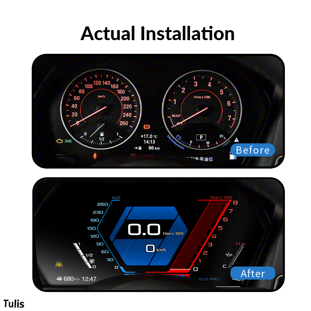 BMW1 2 Series X1 X2 2014-2022 Car Digital Cluster Instrument Virtual Cockpit Speedometer Dashboard Ghost Screen