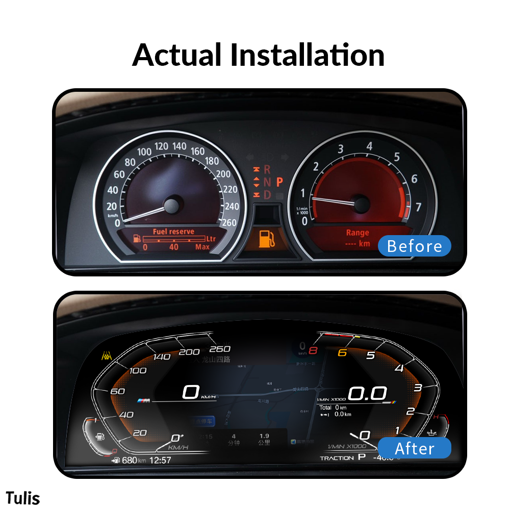 BMW 7 Series E65 E66 2004-2009 Car Digital Cluster Instrument Virtual Cockpit Speedometer Dashboard Ghost Screen