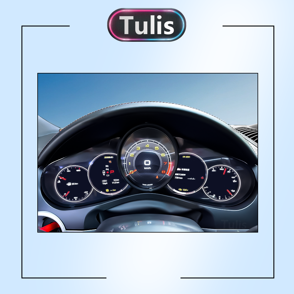 Porsche Cayenne 2011-2016 Porsche Cayenne 2011-2016 Car Digital Cluster Instrument Virtual Cockpit Speedometer Dashboard Ghost Screen