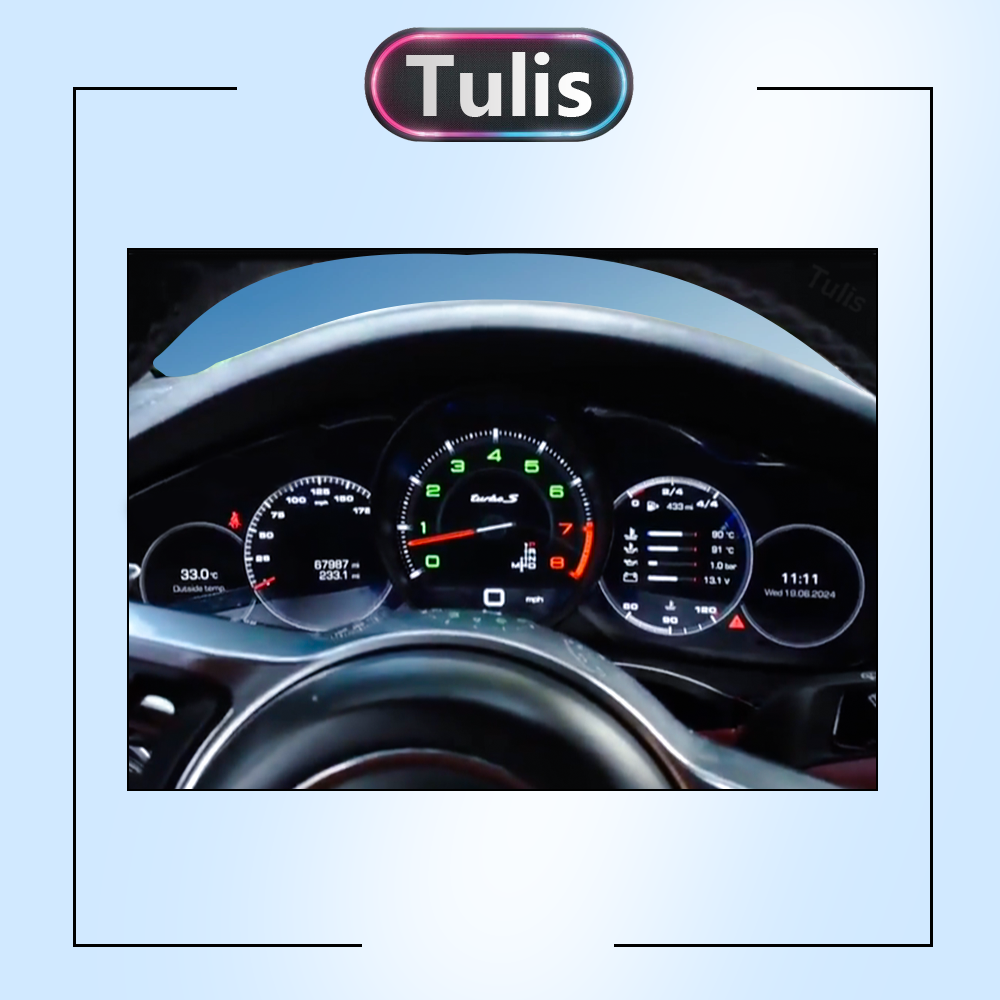 Porsche Cayenne 2018-2023 Porsche Cayenne 2011-2016 Car Digital Cluster Instrument Virtual Cockpit Speedometer Dashboard Ghost Screen