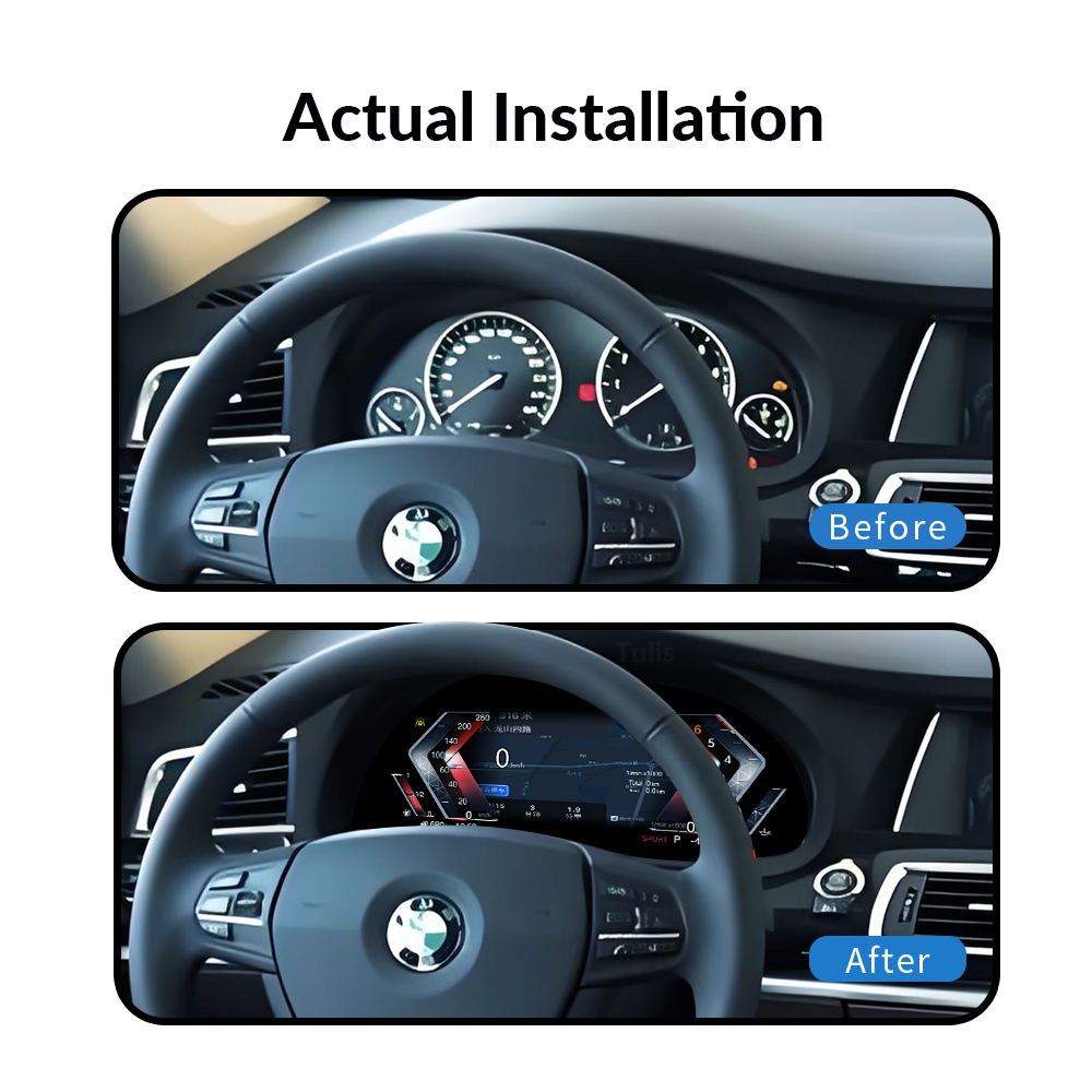 BMW 5 Series GT F07 2009-2017 Car Digital Cluster Instrument Virtual Cockpit Speedometer Dashboard Ghost Screen