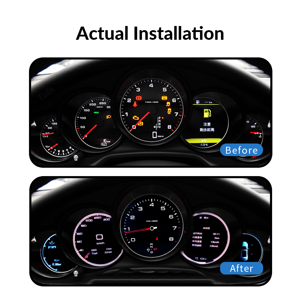 Porsche Panamera 2010-2016 Car Digital Cluster Instrument Virtual Cockpit Speedometer Dashboard Ghost Screen