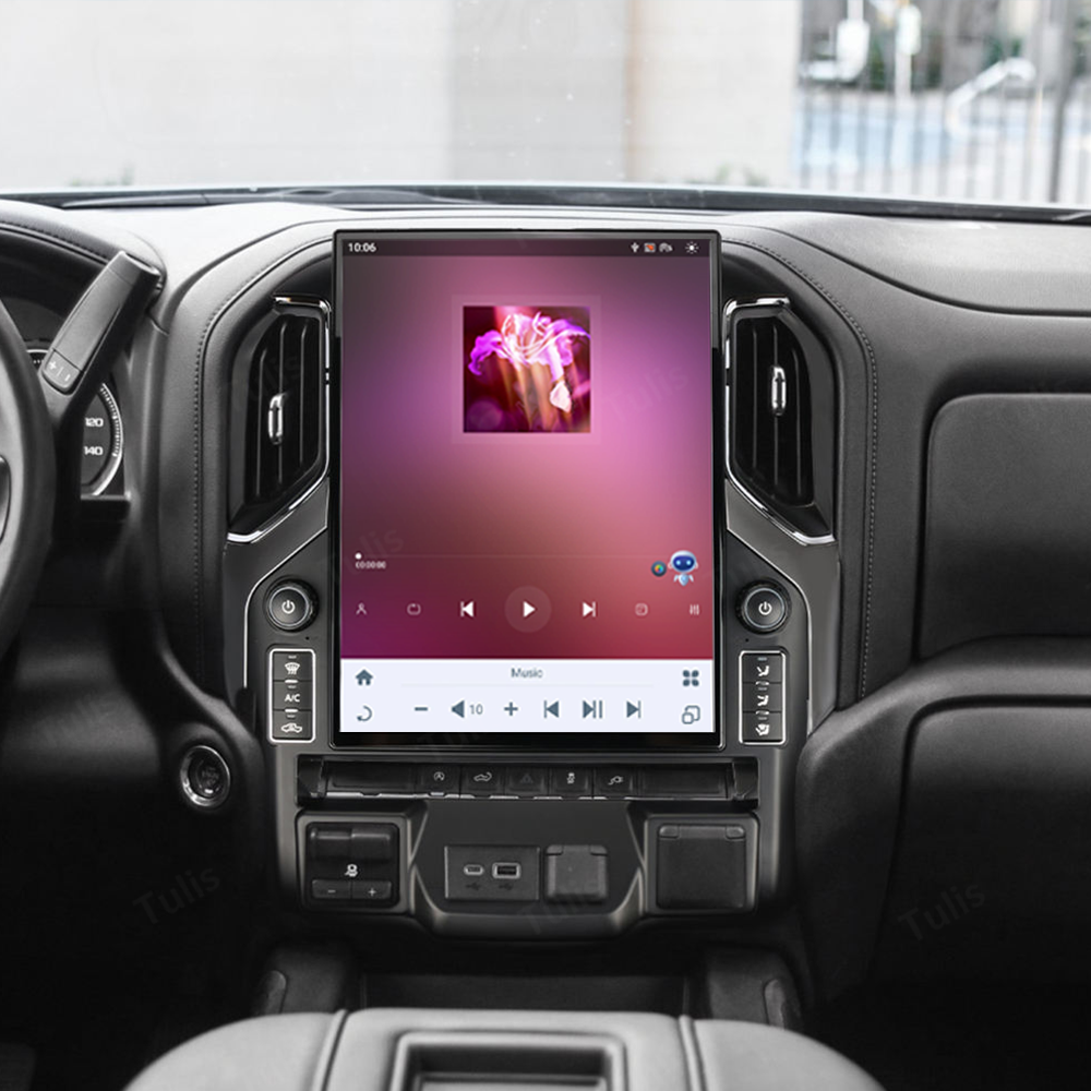 Chevrolet Silverado GMC Sierra 2019- 2023 Android Screen Navigation Car Radio With Carplay Android Auto