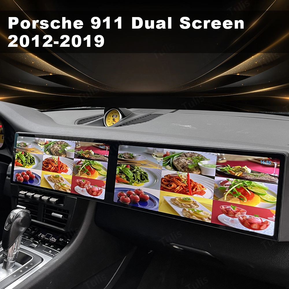 Porsche 911 2012-2019 Dual 12.3 Inch Android Screen Navigation Car Stereo With Carplay Android Auto