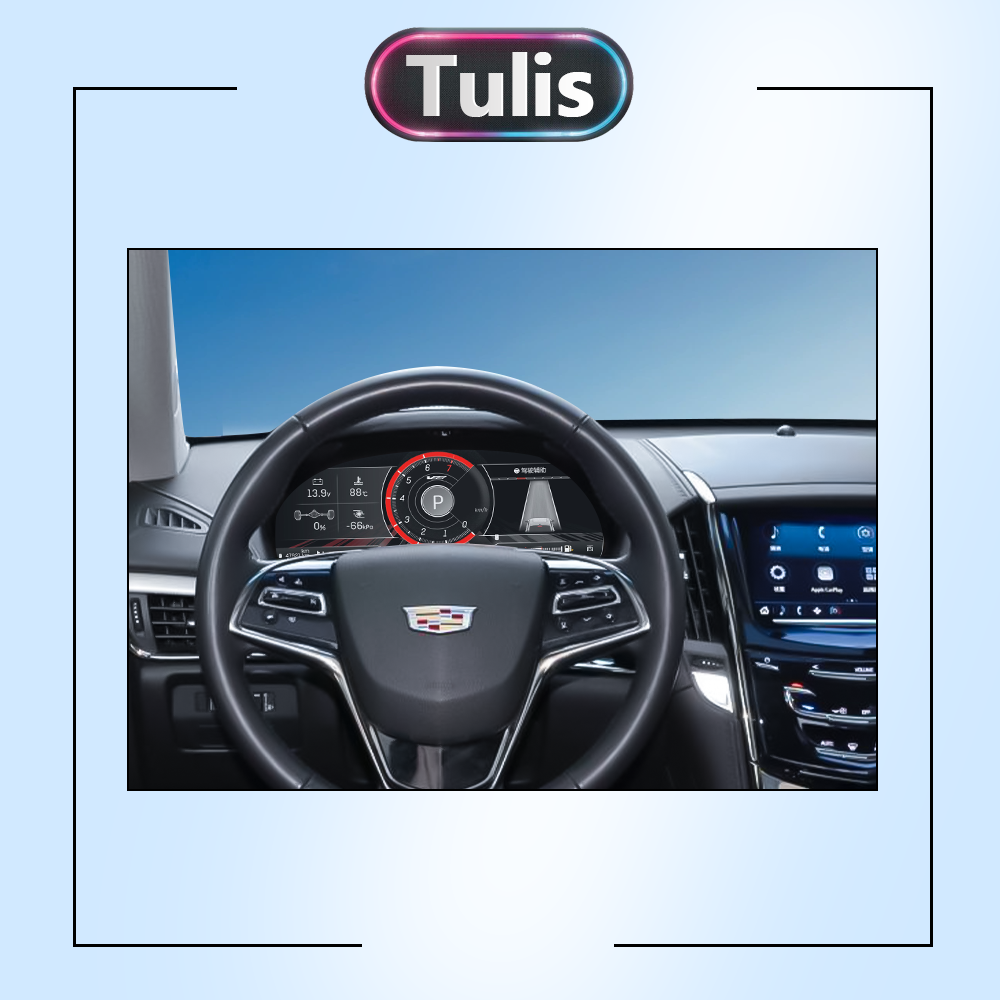 Cadillac ATS ATSL 2014-2017 Car Digital Cluster Instrument Virtual Cockpit Speedometer Dashboard Ghost Screen