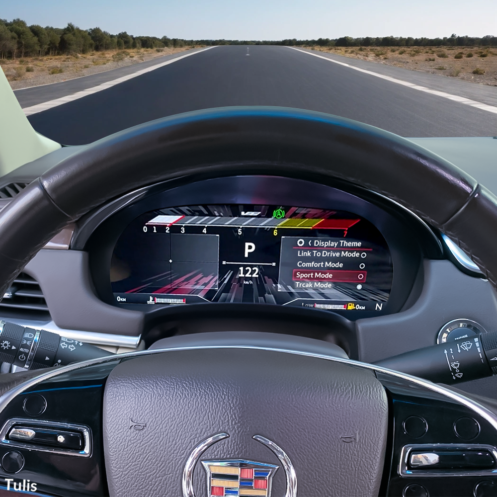 Cadillac SRX 2013-2015 Car Digital Cluster Instrument Virtual Cockpit Speedometer Dashboard Ghost Screen