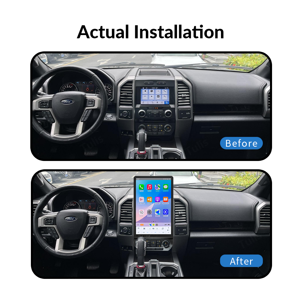 16.8'' Ford F150 2015-2020 Android Screen Navigation Car Radio With Carplay Android Auto