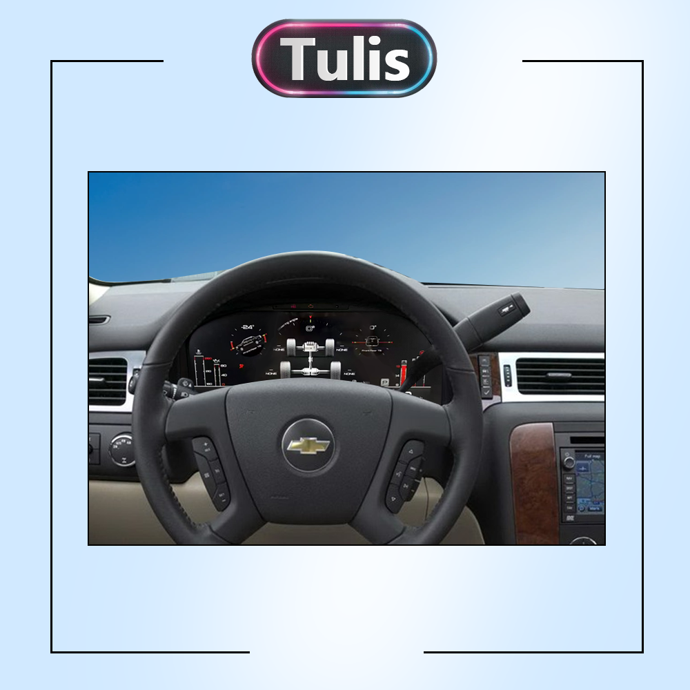 Chevrolet Silverado Tahoe Suburban GMC Yukon Sierra Car Digital Cluster Instrument Virtual Cockpit Speedometer Dashboard Ghost Screen