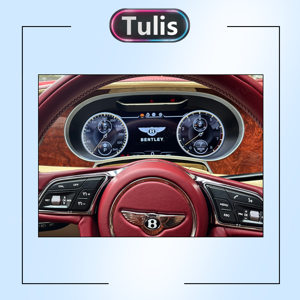 Bentley Continental GT Flying Spur 2005-2012 Car Digital Cluster Instrument Virtual Cockpit Speedometer Dashboard Ghost Screen