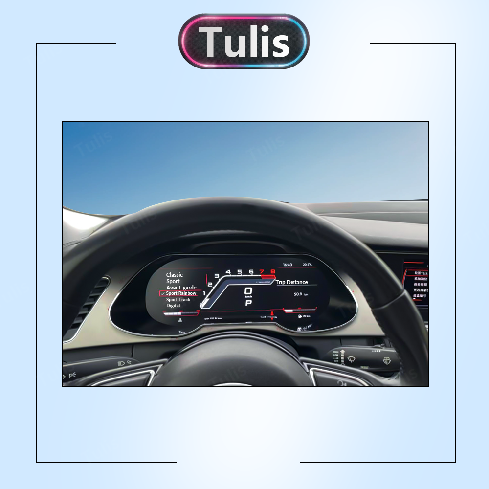 Audi A4 S4 RS4 2008-2012 2013-2015 Car Digital Cluster Instrument Virtual Cockpit Speedometer Dashboard Ghost Screen