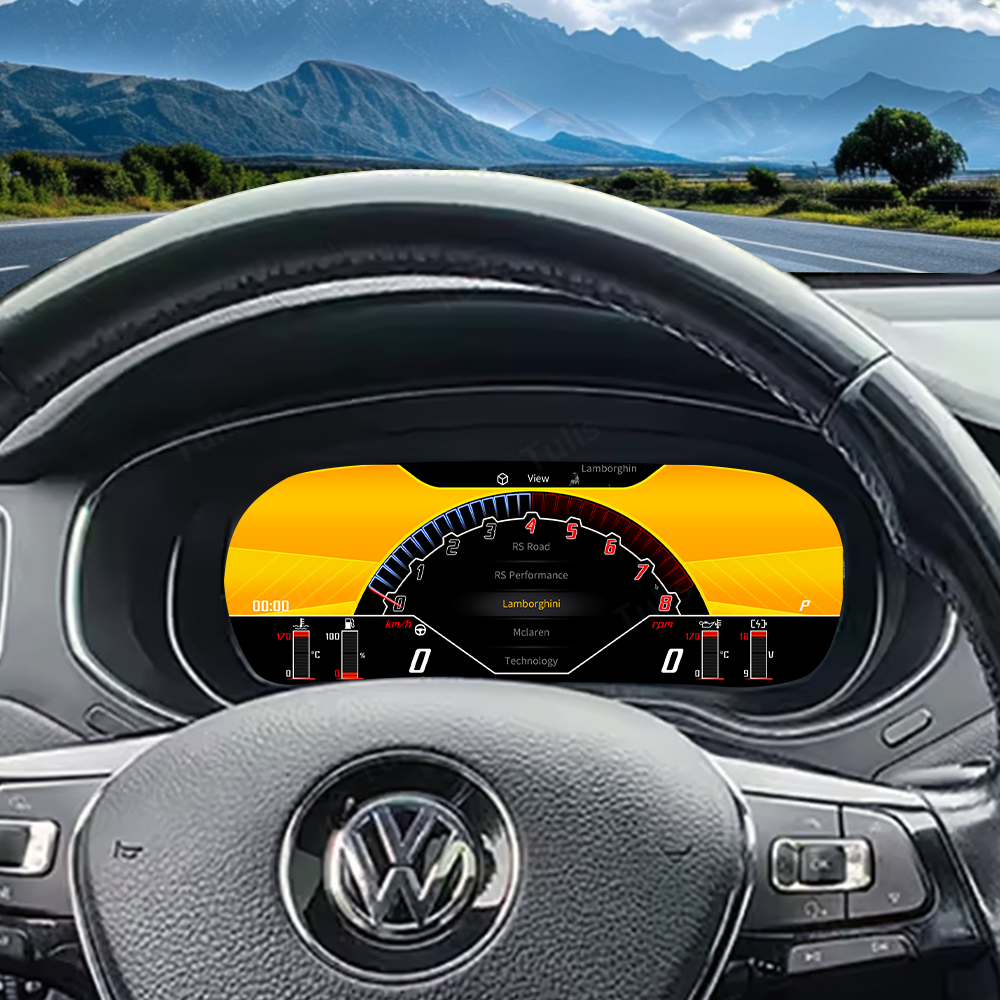 VW Jetta 2011-2014 Car Digital Cluster Instrument Virtual Cockpit Speedometer Dashboard Ghost Screen