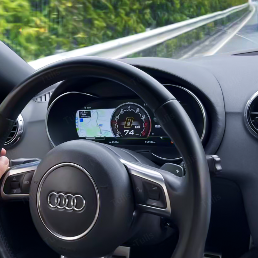 Audi TT S RS 2008-2014 Car Digital Cluster Instrument Virtual Cockpit Speedometer Dashboard Ghost Screen