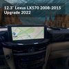 12.3“ Lexus LX570 2008-2015 Upgrade 2022 Android Screen Navigation Car Radio With Carplay Android Auto