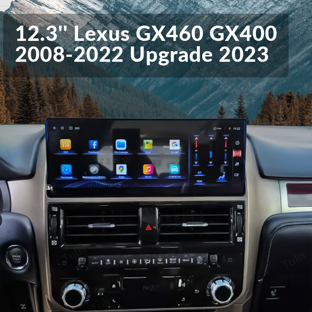 12.3'' Lexus GX460 GX400 2008-2022 Upgrade 2023 Android Screen Navigation Car Radio With Carplay Android Auto