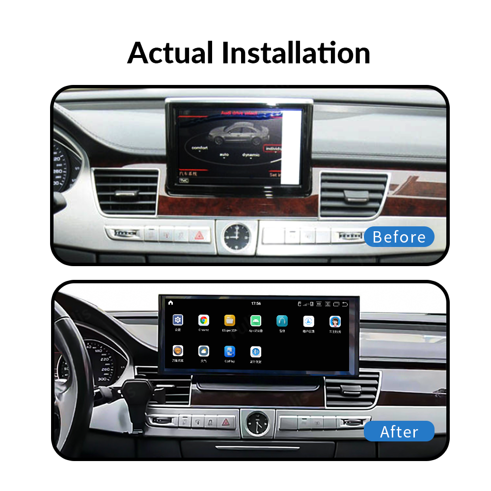 12.3“ Audi A8 2011-2018 Android Screen Navigation Car Radio With Carplay Android Auto