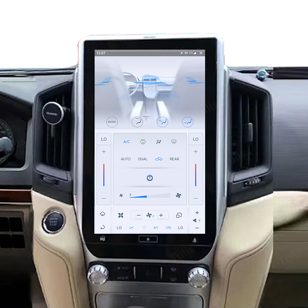 13.6“ Tesla Stlye Toyota Land Cruiser LC200 2016-2019 Android Screen Navigation Car Radio With Carplay Android Auto
