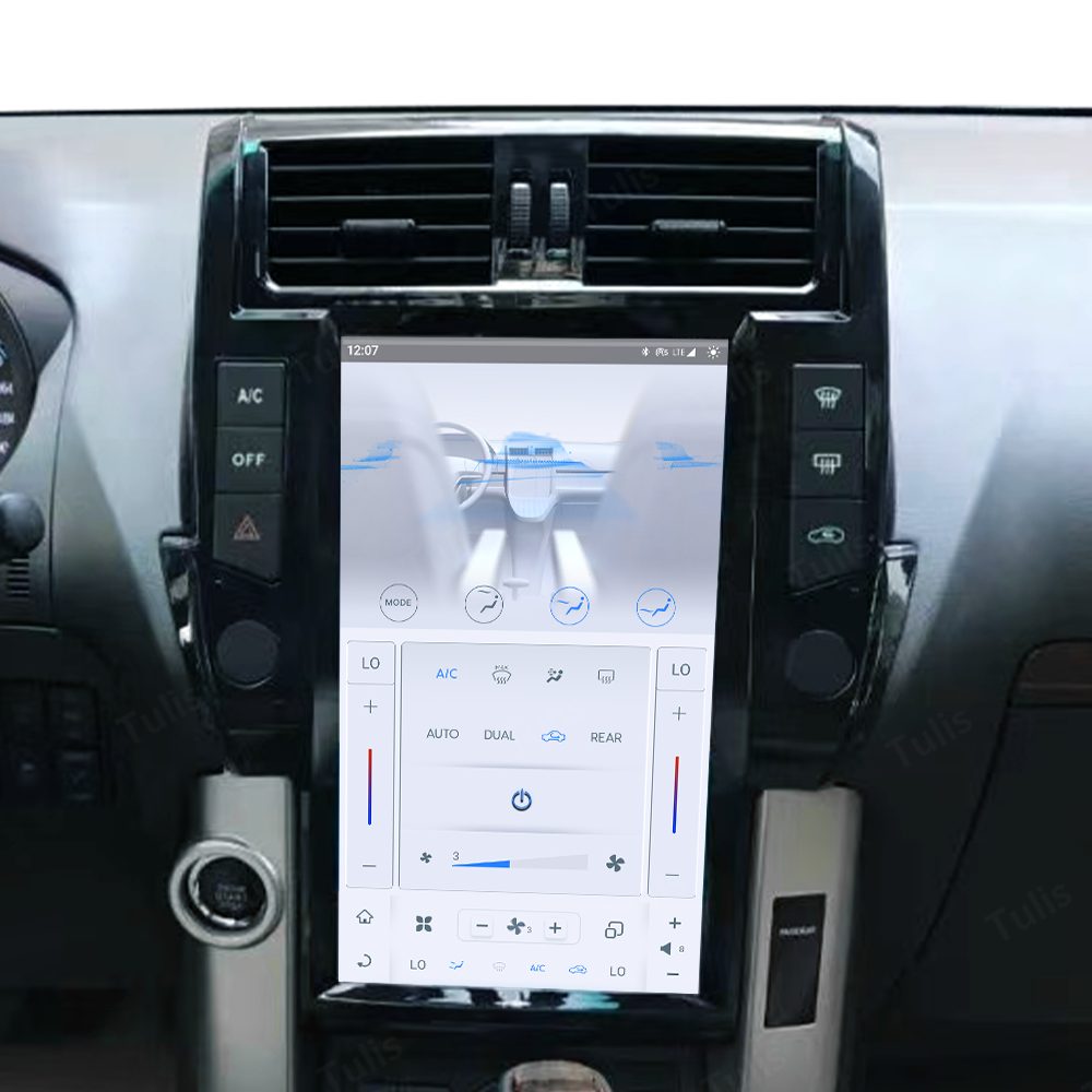 13.6“ Tesla Stlye Toyota Prado 2010-2013 Android Screen Navigation Car Radio With Carplay Android Auto