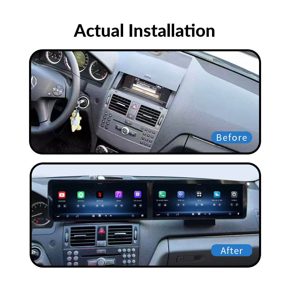 24.6“ Mercedes Benz C Class W204 2007-2010 Android Screen