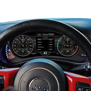 Jeep Wrangler 2007-2010 Digital Dluster and Android Screen Navigation Car Radio With Carplay Android Auto