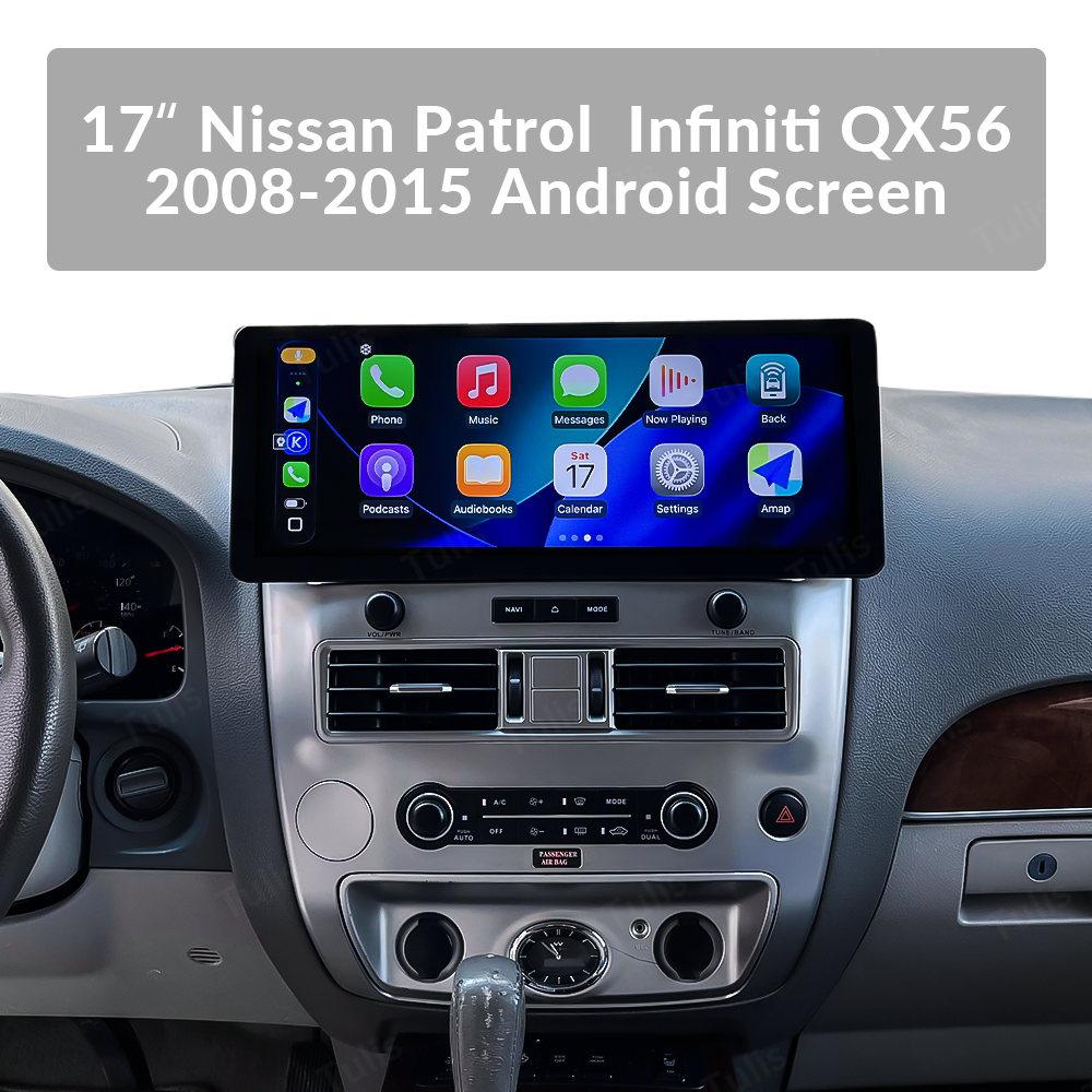 17" Nissan Patrol Infiniti QX56 2008-2015 Android Screen Navigation Car Radio With Carplay Android Auto