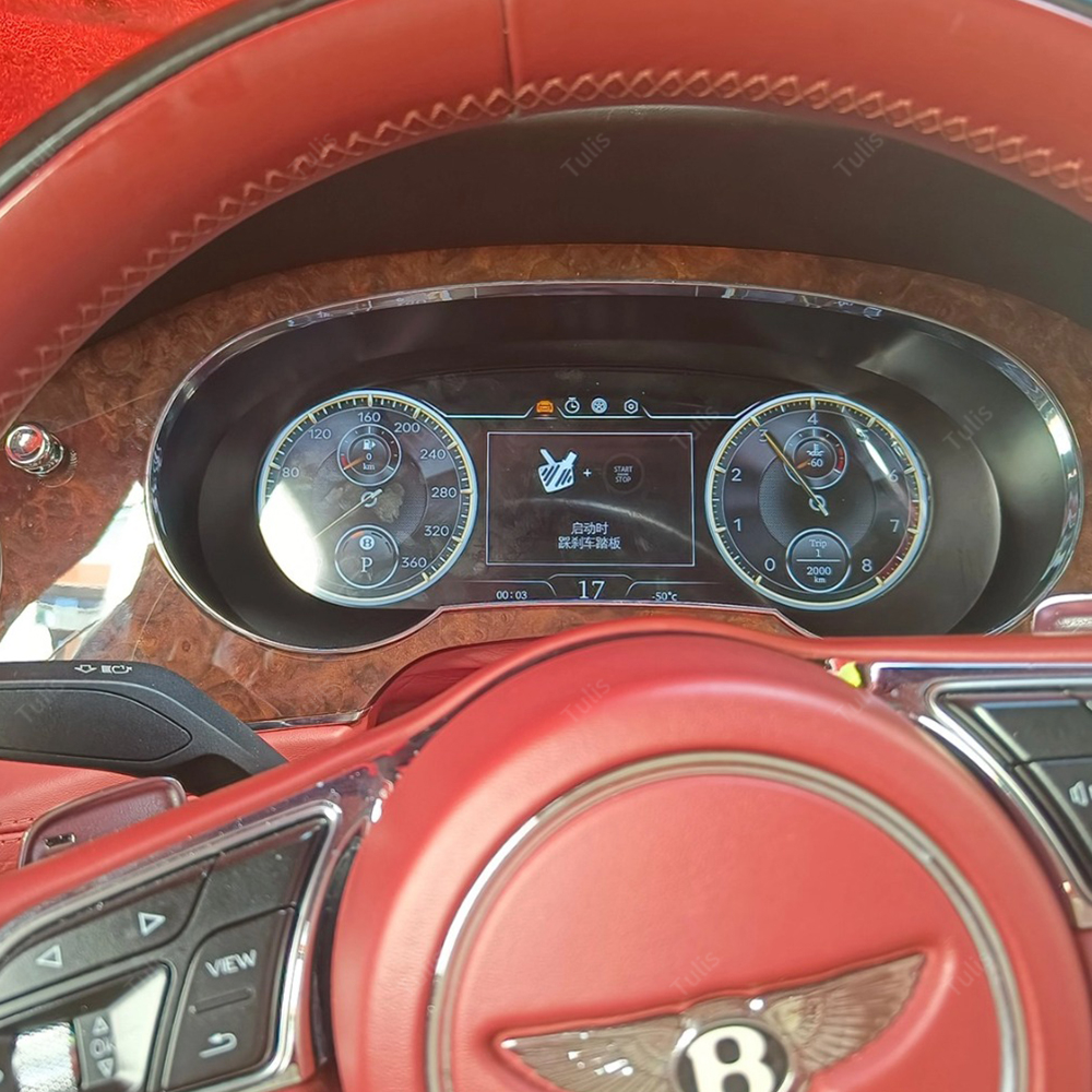 Tulis Digital Dashboard Panel Virtual Instrument Cluster Cockpit Lcd Speedometer Digital Cluster For Bentley Bentayga
