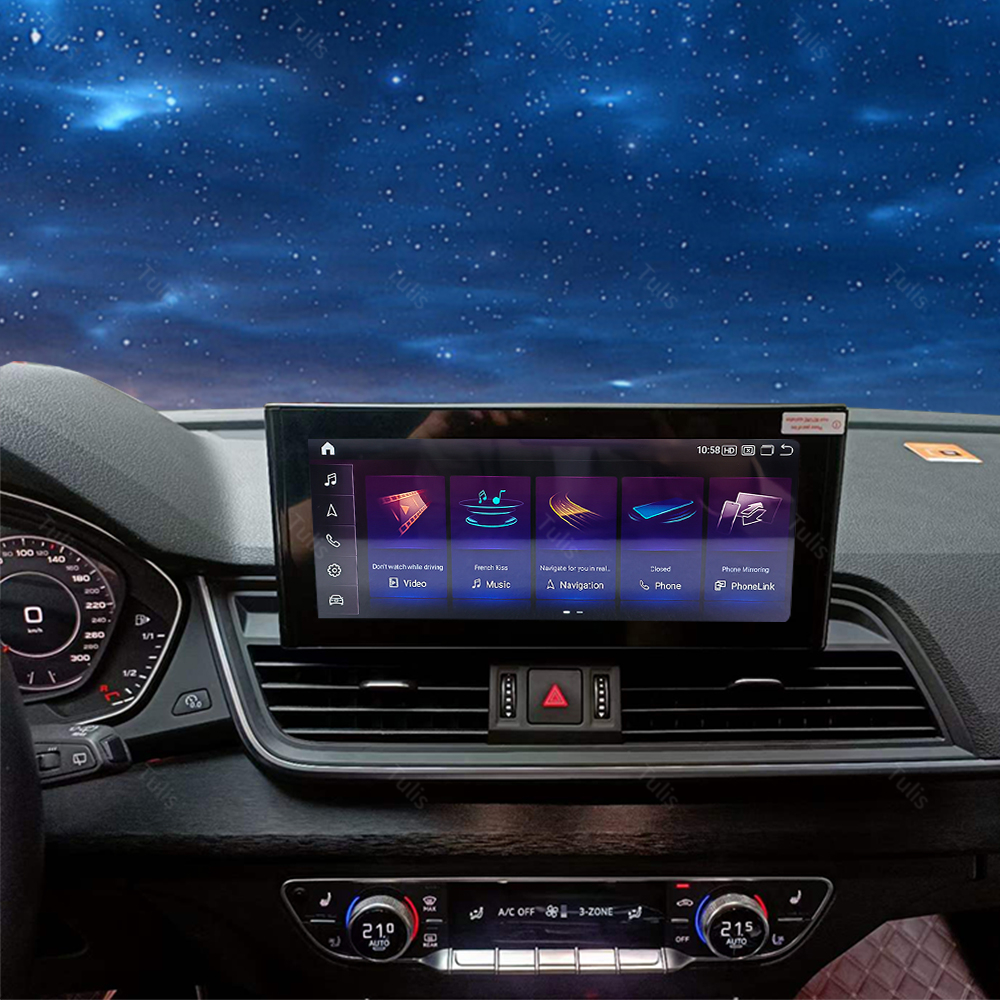 Tulis Audi Q5L 2018-2020 Touch Screen Android Car Radio GPS Navigation DVD Player Stereo Multimedia Audio System 