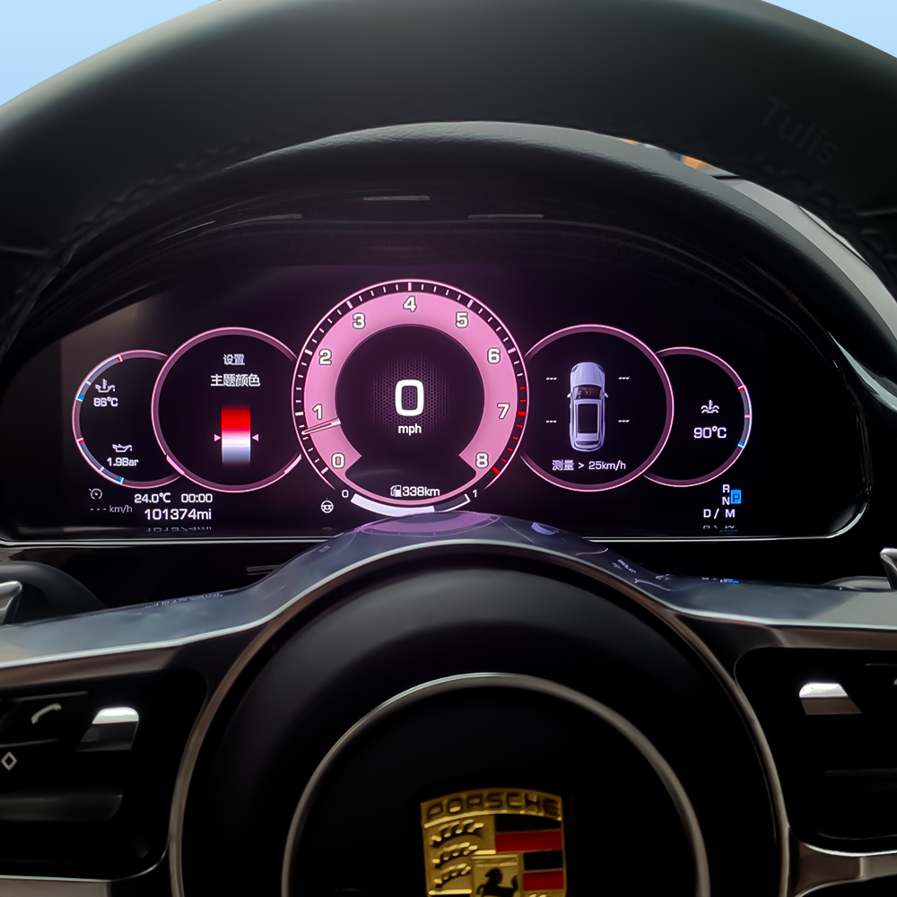 Porsche Cayenne 2011-2016 Car Digital Cluster Instrument Virtual Cockpit Speedometer Dashboard Ghost Screen
