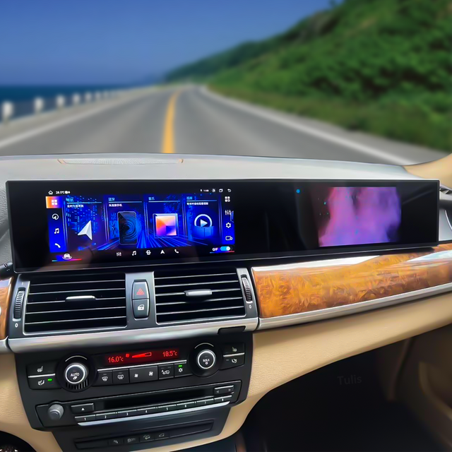BMW X5 X6 2014-2017 Dual 12.3 Inch Android Screen Navigation Car Stereo With Carplay Android Auto